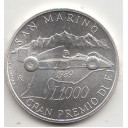 1989 Lire 1000 Argento Gran Premio Formula 1 San Marino